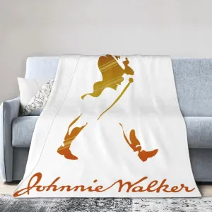 Johnnie Music and Walker Flannel Throw Blanket for Couch Bed Super Soft Air Conditioner Cozy Warm Blanket 80"x60"