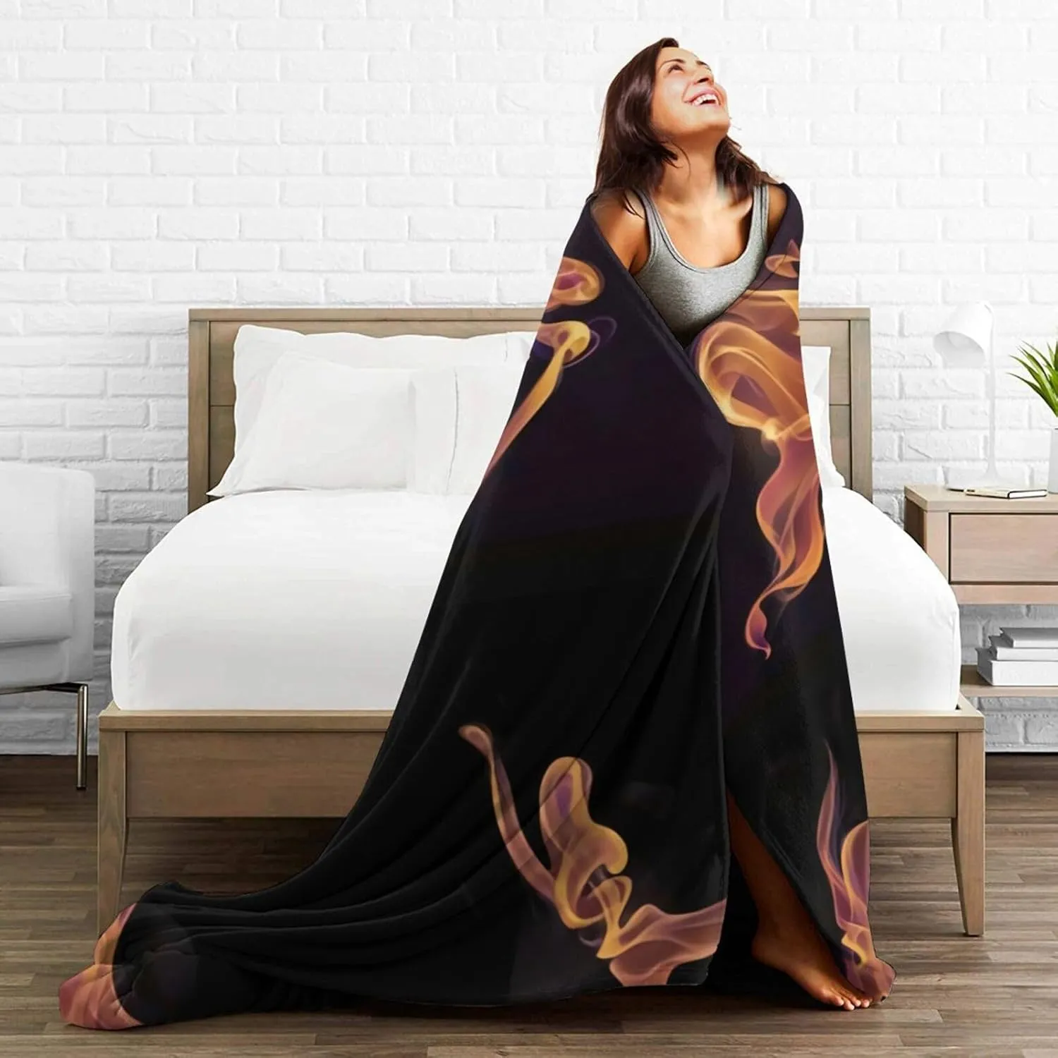 Johnnie Music and Walker Flannel Throw Blanket for Couch Bed Super Soft Air Conditioner Cozy Warm Blanket 80"x60"