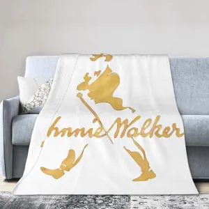 Johnnie Music and Walker Flannel Throw Blanket for Couch Bed Super Soft Air Conditioner Cozy Warm Blanket 80"x60"