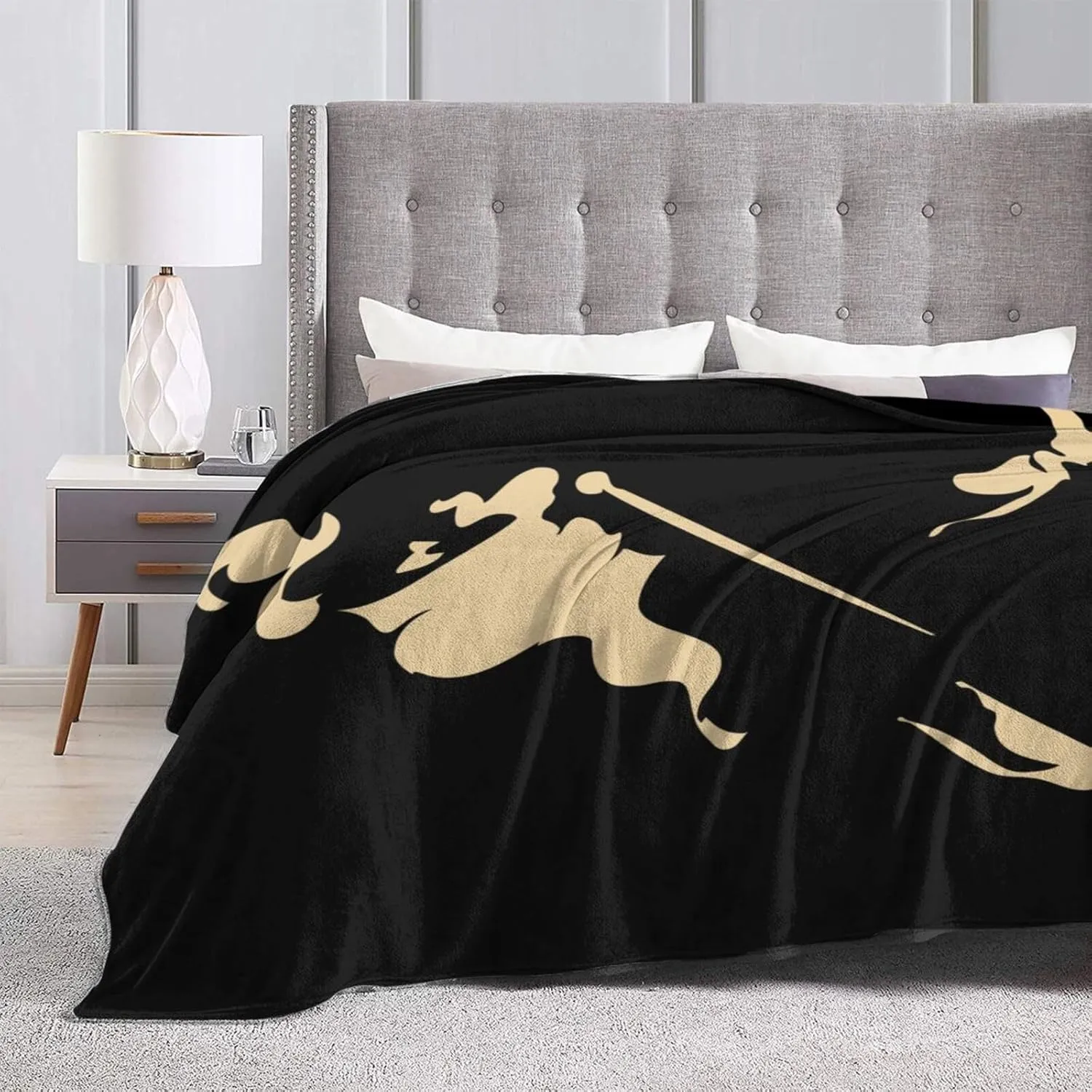 Johnnie Music and Walker Flannel Throw Blanket for Couch Bed Super Soft Air Conditioner Cozy Warm Blanket 80"x60"