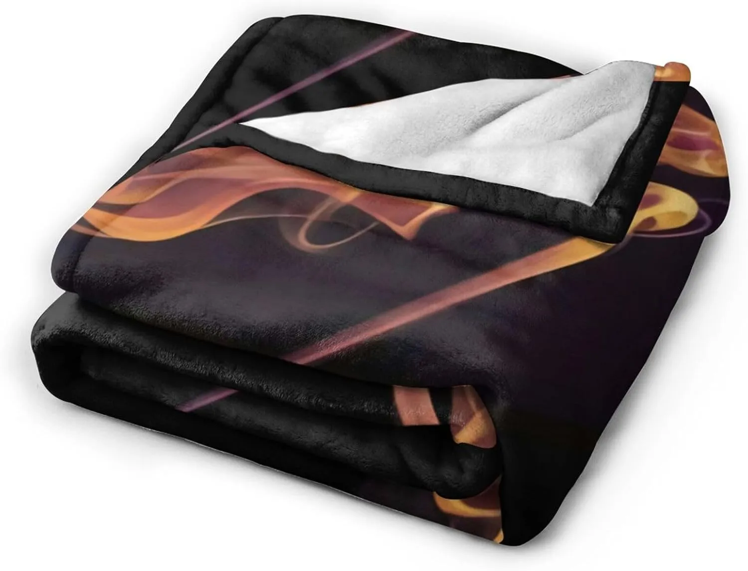 Johnnie Music and Walker Flannel Throw Blanket for Couch Bed Super Soft Air Conditioner Cozy Warm Blanket 80"x60"