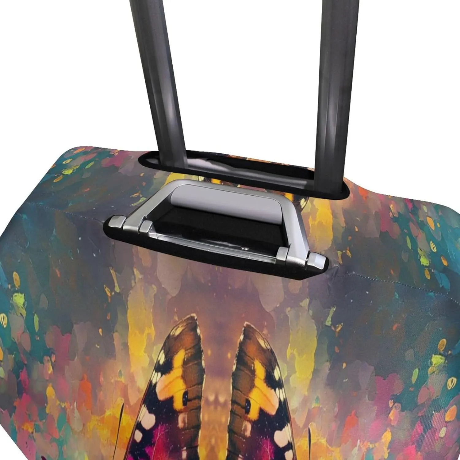 Joisal Butterflies Colors Luggage Cover Protector Tsa Approved Fit 18-32 Inch Luggage, Luggage Accessories