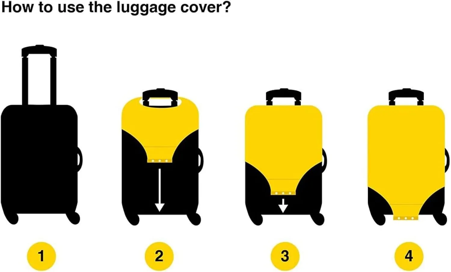 Joisal Butterflies Colors Luggage Cover Protector Tsa Approved Fit 18-32 Inch Luggage, Luggage Accessories