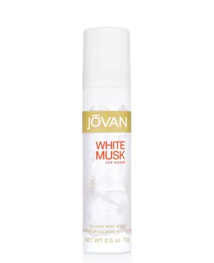 Jovan White Musk for Women Body Spray 2.5 fl oz (Pack of 1), Notes of Jasmine, Musk, and Amber, Women's Fragrance, Long Lasting, Everyday Fragrance, Travel Size