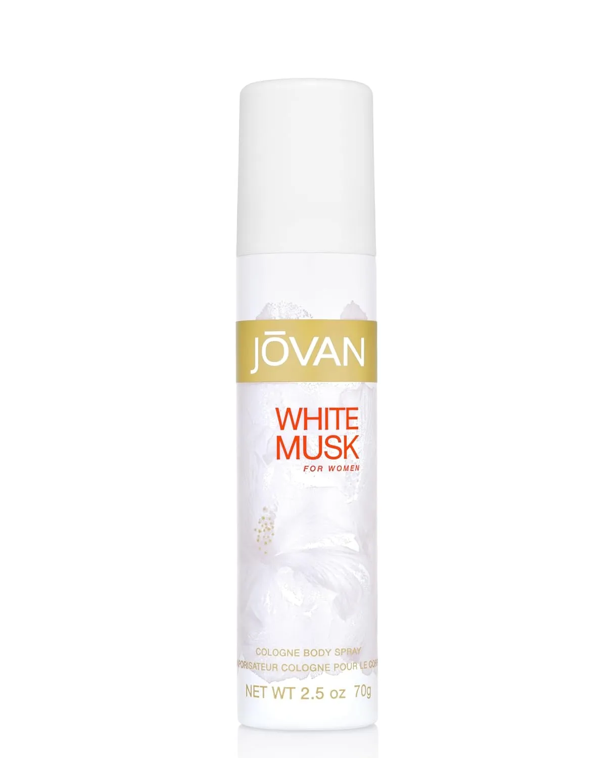 Jovan White Musk for Women Body Spray 2.5 fl oz (Pack of 1), Notes of Jasmine, Musk, and Amber, Women's Fragrance, Long Lasting, Everyday Fragrance, Travel Size