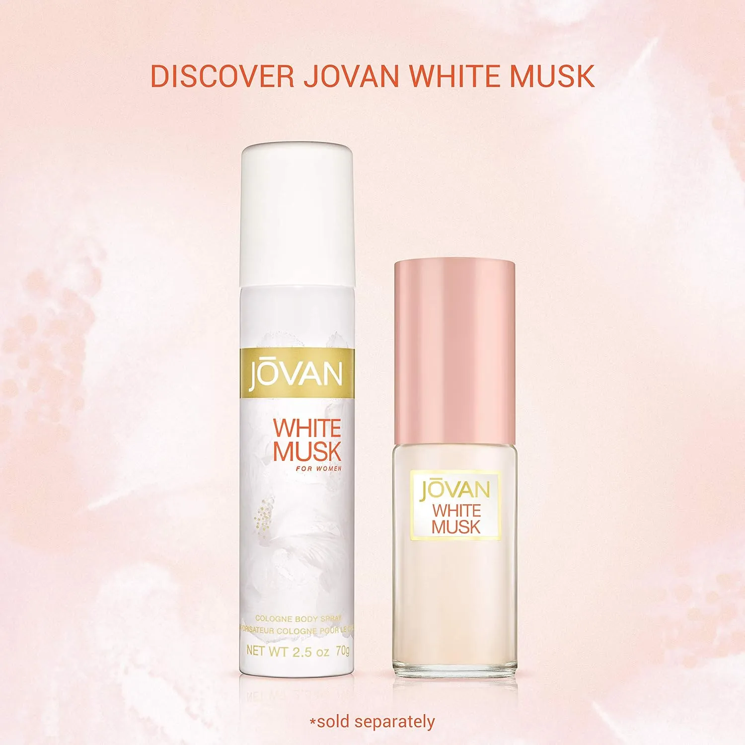 Jovan White Musk for Women Body Spray 2.5 fl oz (Pack of 1), Notes of Jasmine, Musk, and Amber, Women's Fragrance, Long Lasting, Everyday Fragrance, Travel Size