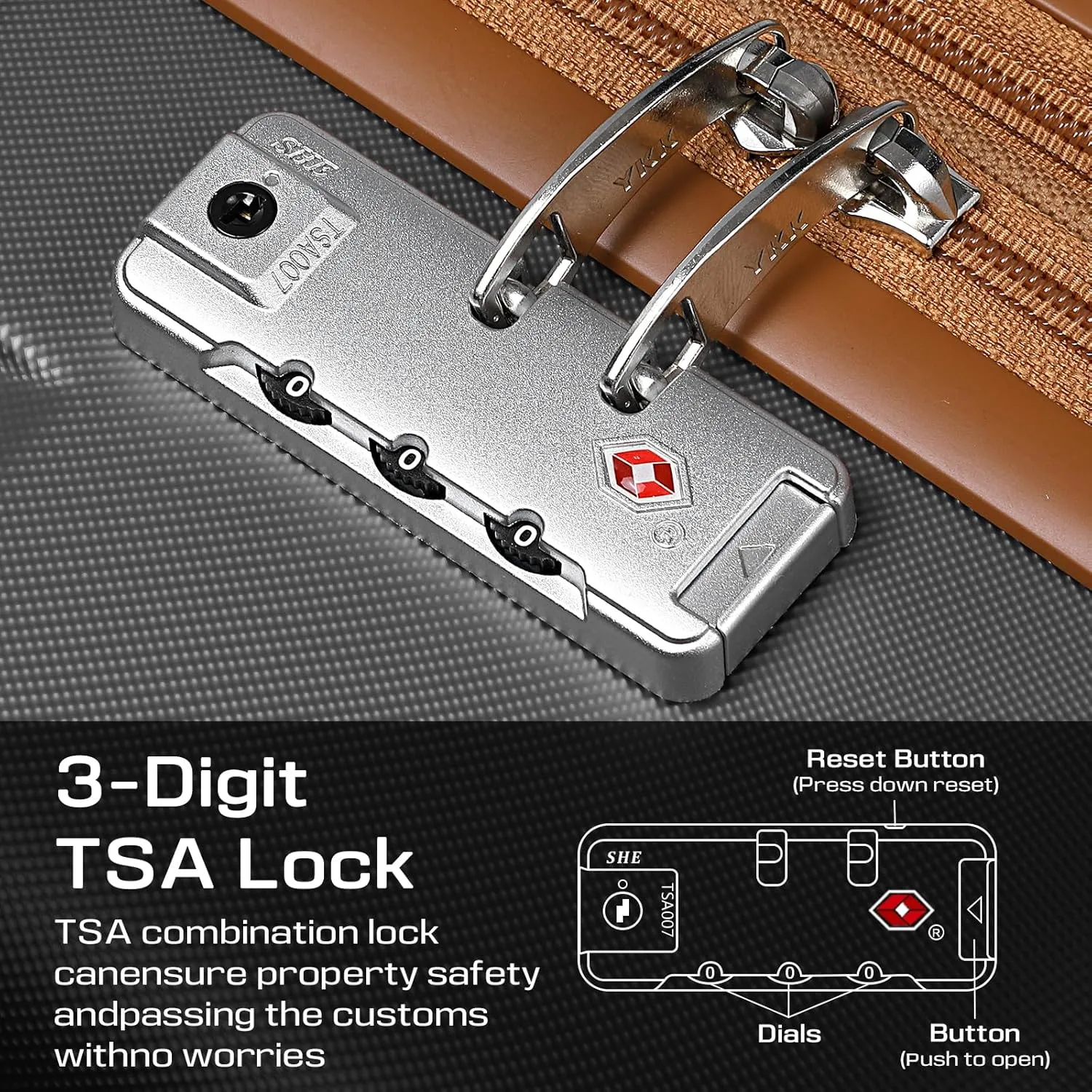 Joyway 28 Inch Checked Large Luggage with Spinner Wheels, Hardside ABS Suitcase with TSA Lock, Rolling Travel for Men Women