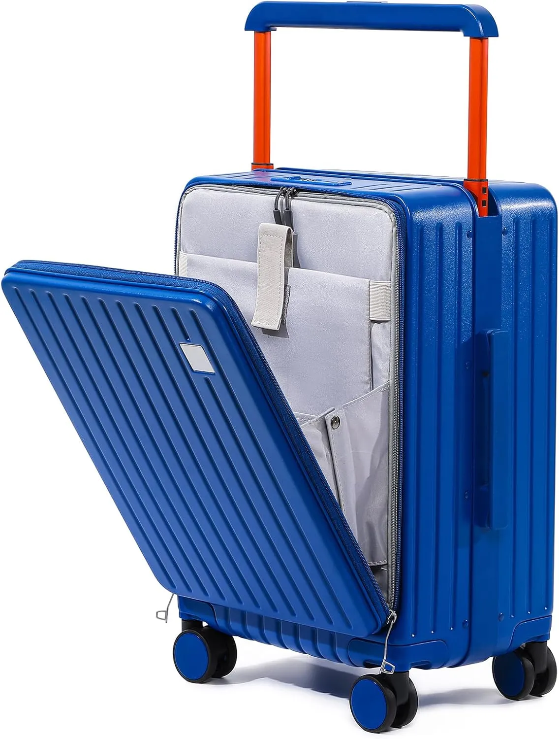 Joyway Hardshell Carry on Luggage Airline Approved with Front Pocket, Lightweight Hardside 20 Inch Suitcase with Spinner Wheels and TSA Lock (Blue, Carry on Luggage-20 Inch)