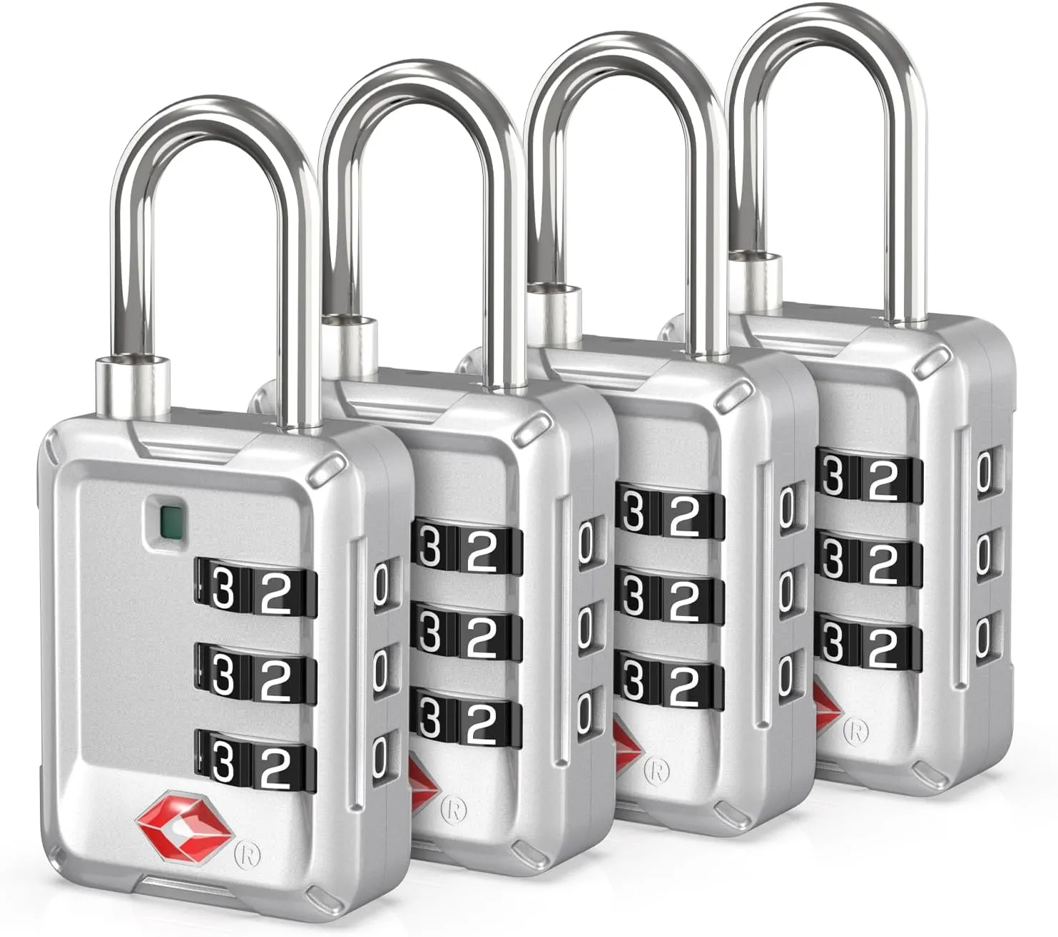 Joyway Luggage Locks TSA Approved, Travel Lock with Zinc Alloy Body, Open Alert, Easy Read Dials, for Travel Suitcase, Bag, Backpack, Tent, Fence, Lockers