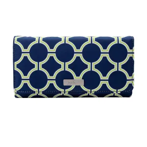 JuJuBe Be Rich Tri-Fold Wallet with Snap Enclosure, Classic Collection - Royal Envy
