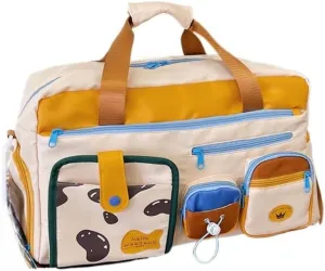 Kawaii Travel Bag Carry on Aesthetic Luggage Duffle Gym Bags for Women Overnight Essentials Cute Y2k Cute (brown,One Size)