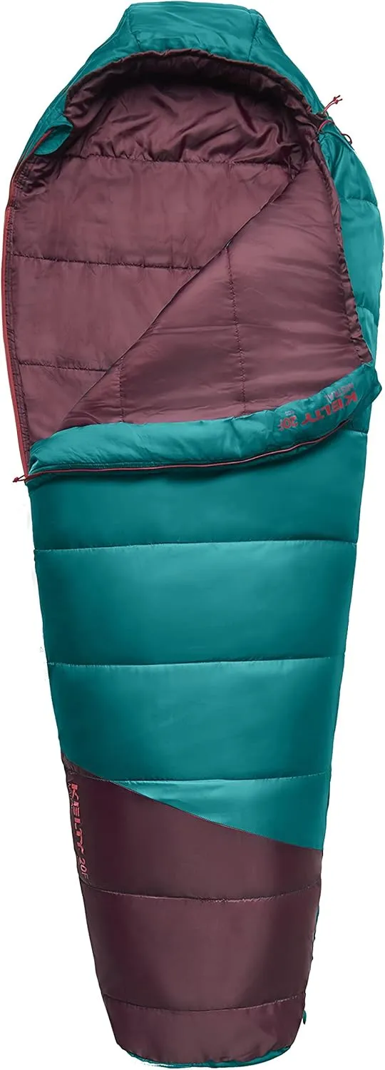 Kelty Kids Mistral Synthetic CloudLoft Insulated Sleeping Bag, Offset Quilt Construction, Large Footbox, & More [20 Degree Fahrenheit, Kids]