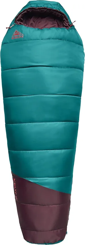 Kelty Kids Mistral Synthetic CloudLoft Insulated Sleeping Bag, Offset Quilt Construction, Large Footbox, & More [20 Degree Fahrenheit, Kids]
