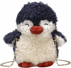 Kids Girls Pluse Cute Crossbody bag,Small Plush Kawaii Animal Handbag Purse for Women
