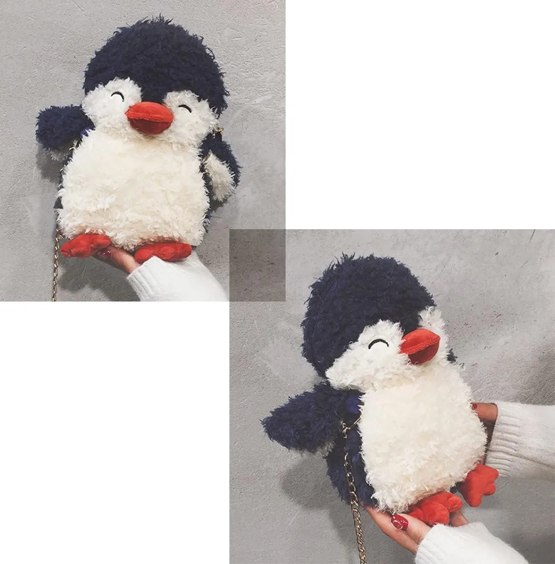Kids Girls Pluse Cute Crossbody bag,Small Plush Kawaii Animal Handbag Purse for Women