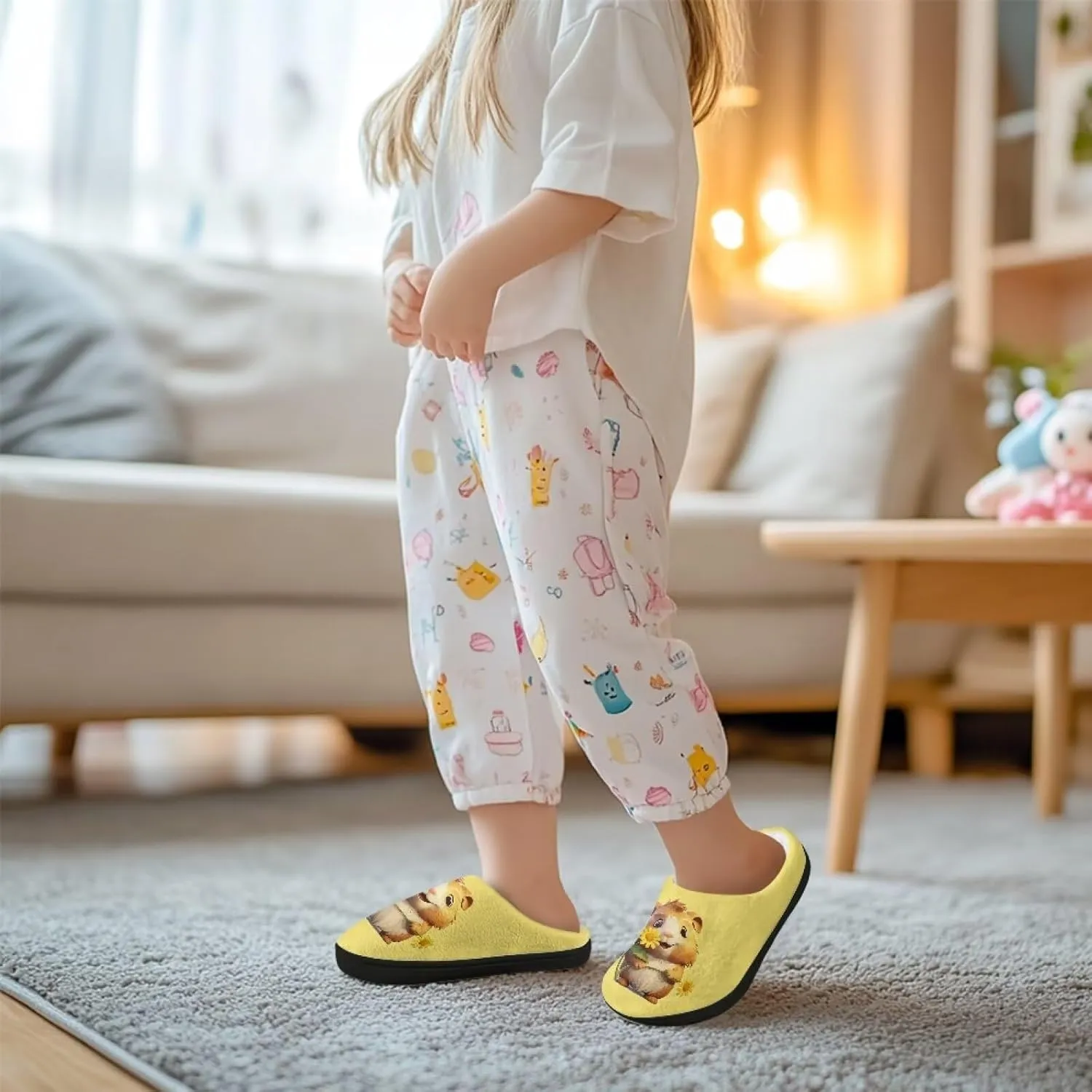 Kids Warm Slippers Non-slip Home Slippers for Boys Girls