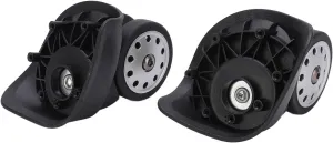 KIMISS A88 Series Pair of Replacement Porous Wheel Suitcase Luggage Casters - HeavyDuty Wheels for Travel Bags, Suitcases and Trolley Casters - Large Size