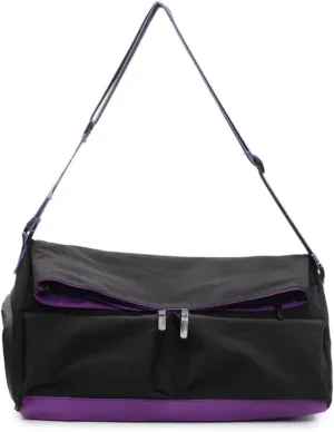 Ladies' fitness bags， travel luggage bag, quilted leisure day bags, weekend overnight bag, organizer's travel luggage 31L handbag, laptop to carry with you (Black Purple)