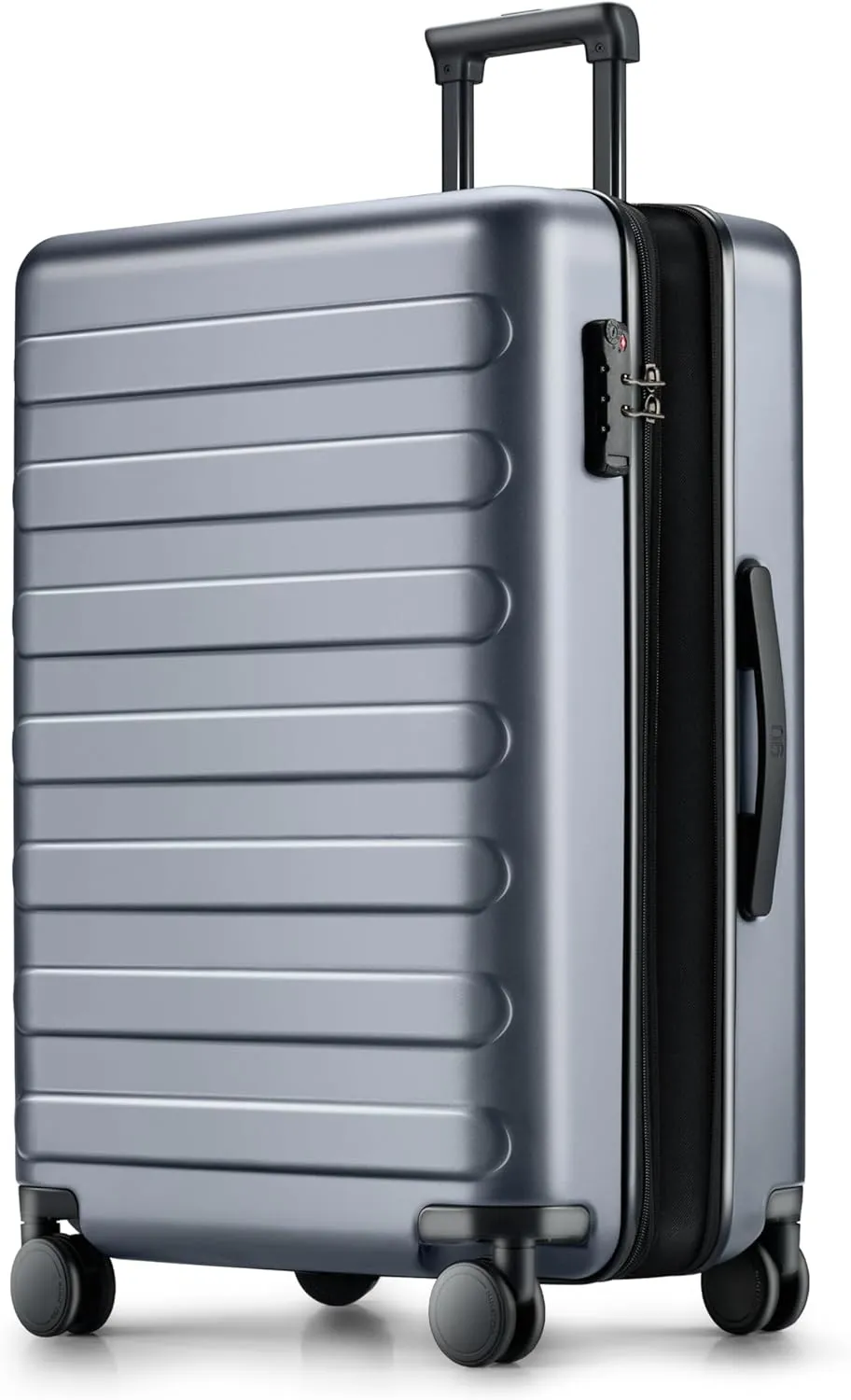Large Checked Luggage 28 Inch, Checking In Luggage with Smooth Spinner Wheels, Expandable, Hard Shell PC Suitcase, Lightweight Travel Luggage, TSA Approved (Grey, Rhine Max)