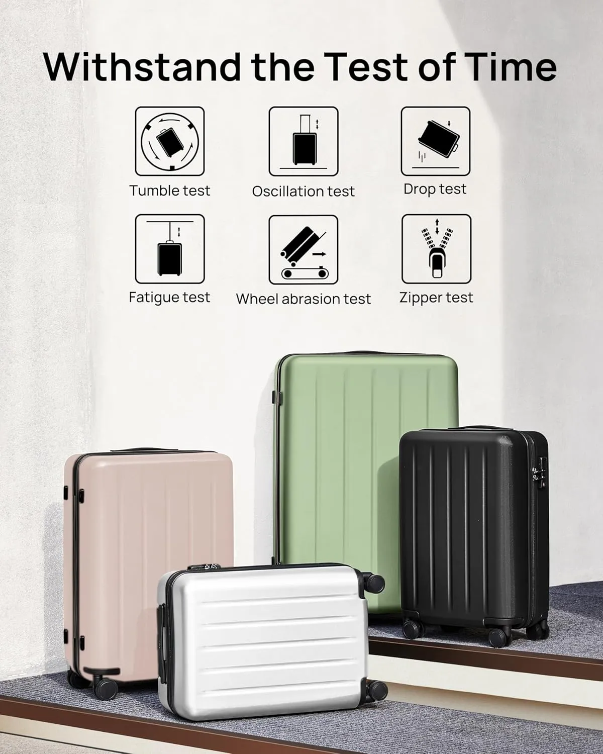 Large Suitcase 28 Inch, Checked Luggage with Double Spinner Wheels, Dry Wet Separate Design, PC Hard Case Suitcase, Lightweight Travel Luggage, TSA Approved (Baby Pink, Danube)