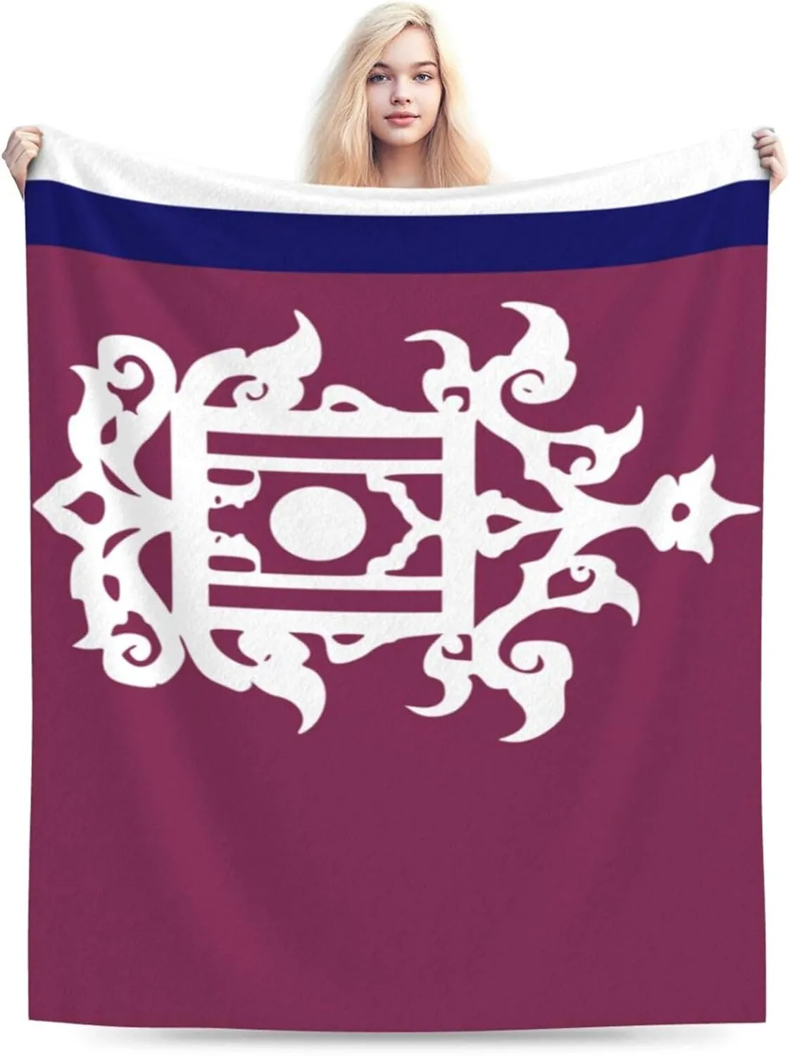 Late 19th Century Flag of Sulu Throw Blanket for Couch Bed Sofa Super Soft Cozy Throw Blanket 60"x50" Blankets
