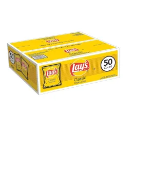 Lay's Classic Potato Chips (1 oz. bags, 50 ct.) (pack of 2)