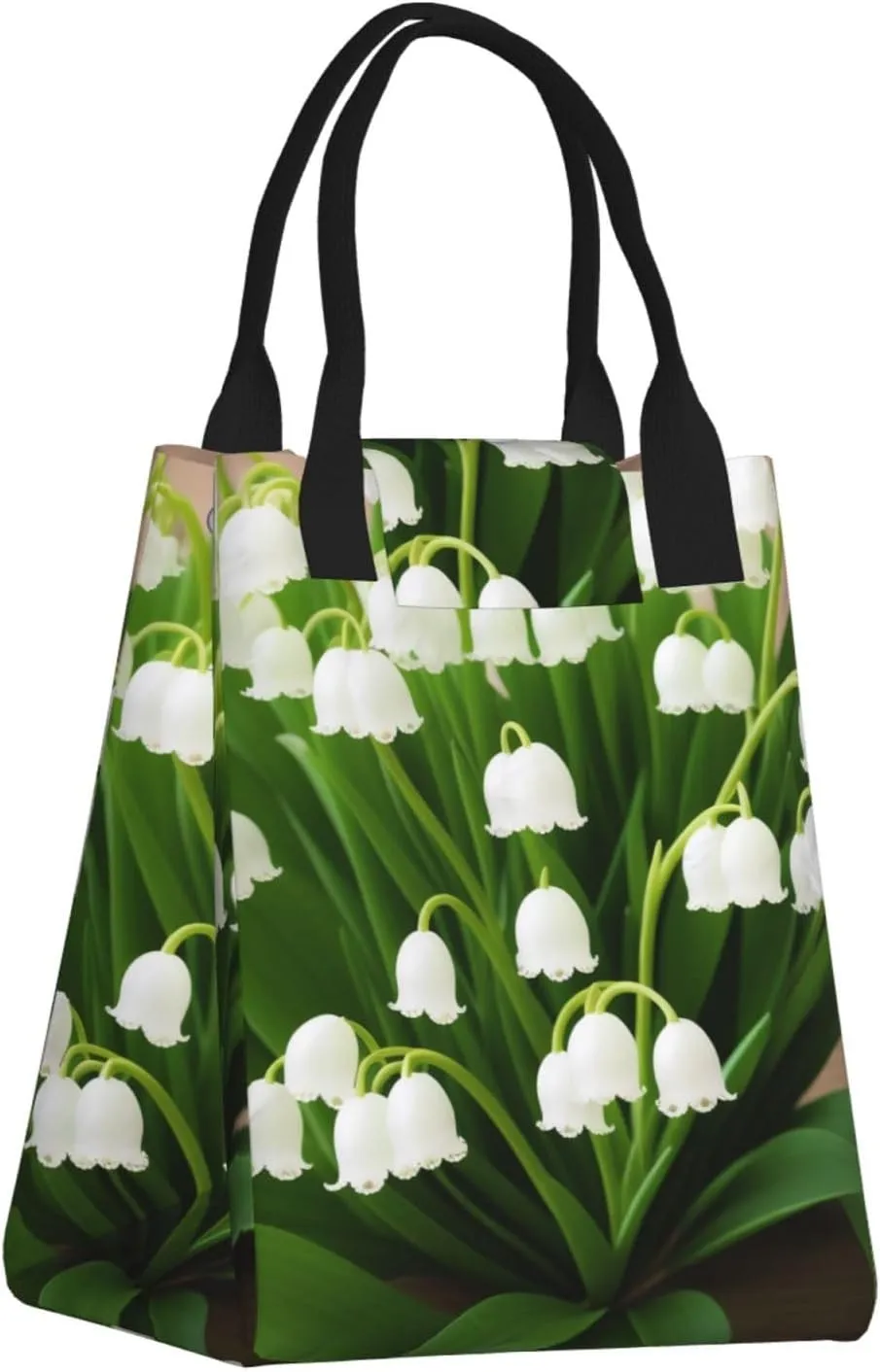 Lilies Of The Valley Lunch Bag For Women Men Reusable Insulated Lunch Tote Bag For Work Office Travel Picnic Yoga