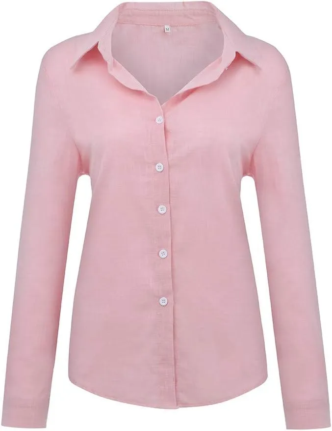 Linen Cotton Womens Short Sleeve Shirts Big Drop Collar Loose Draw Pleated Two Tops Women'S Swimwear Cover Ups