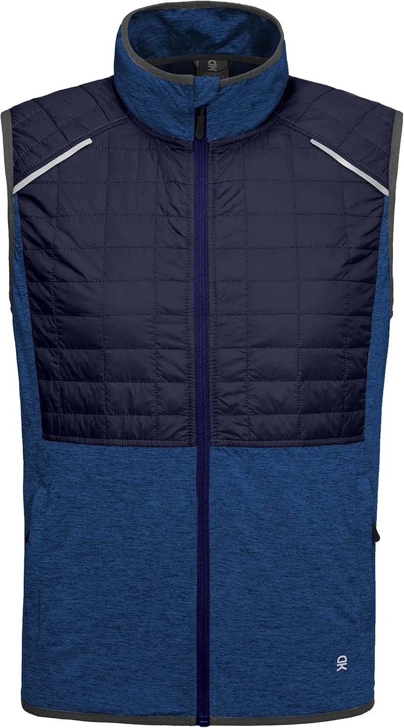 Little Donkey Andy Men's Lightweight Golf Vest Warm Outdoor Sleeveless Jacket for Hiking Travel Running Casual