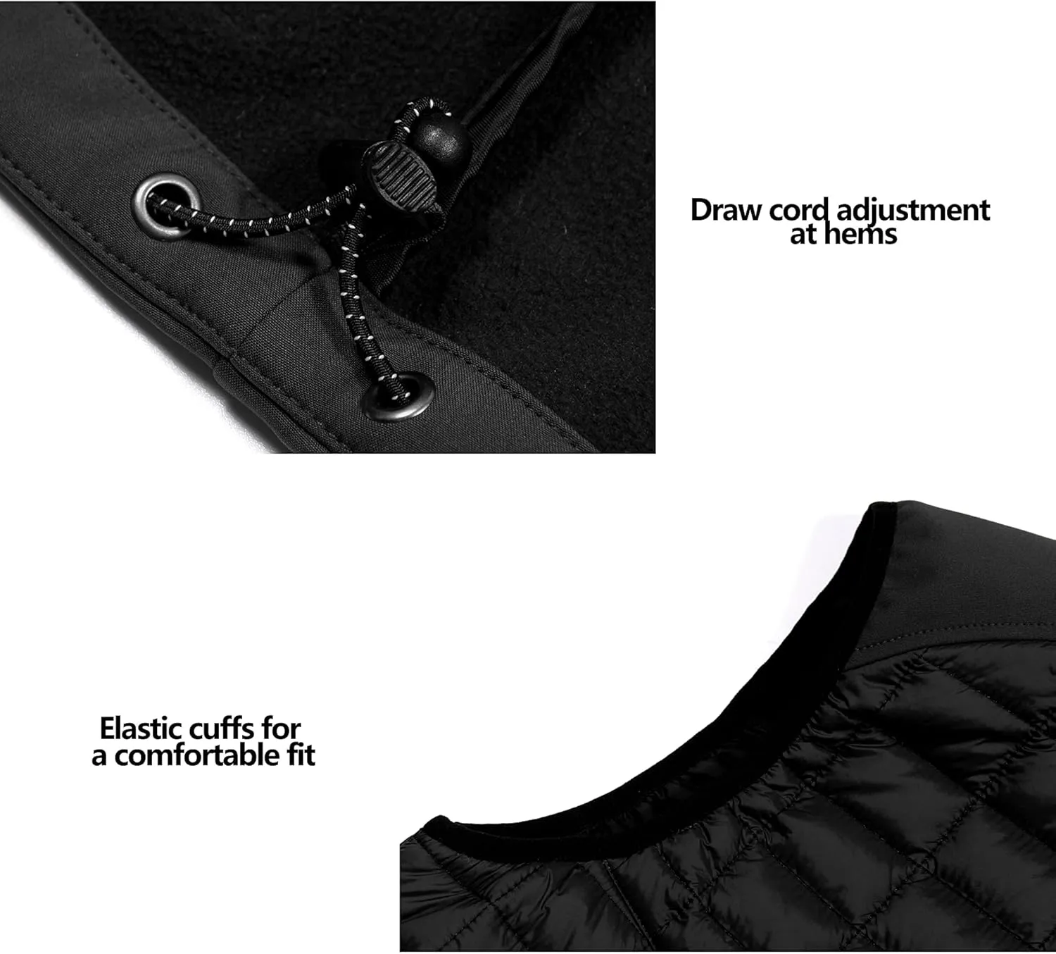 Little Donkey Andy Men’s Lightweight Puffer Vest, Warm Outdoor Sleeveless Jacket for Hiking Travel Running
