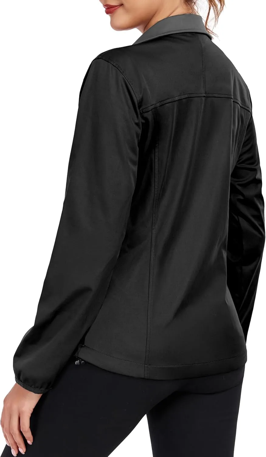 Little Donkey Andy Women's Lightweight Softshell Jacket Windbreaker for Hiking Running Golf Travel, Windproof, Waterproof