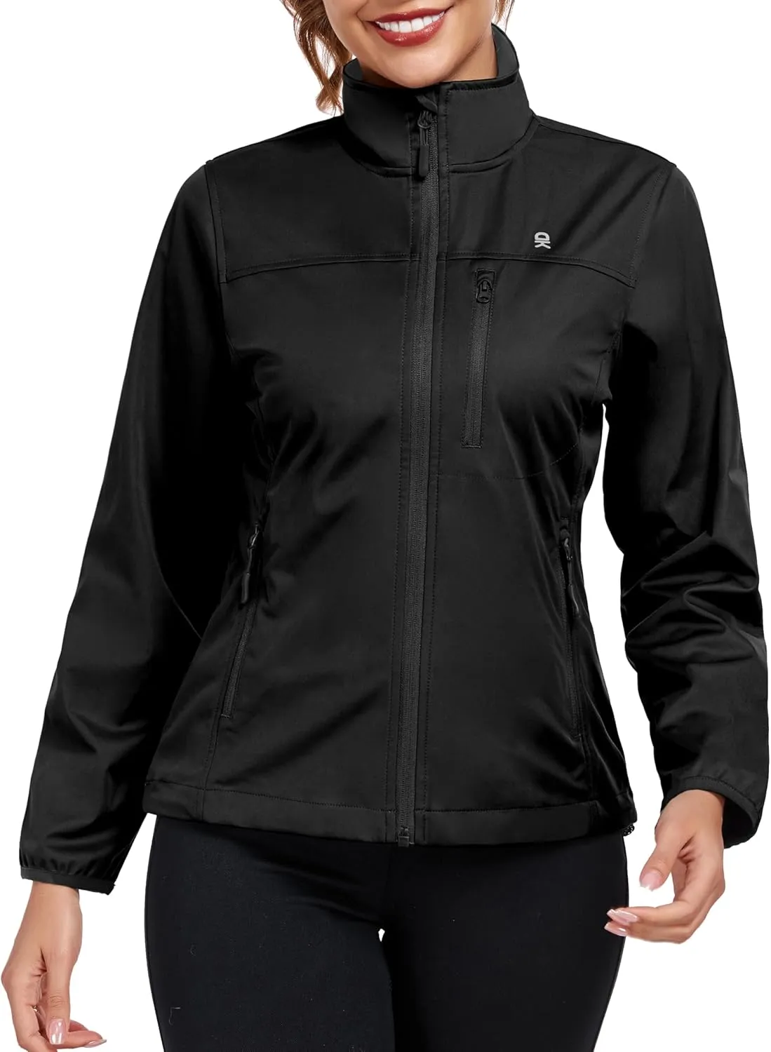 Little Donkey Andy Women's Lightweight Softshell Jacket Windbreaker for Hiking Running Golf Travel, Windproof, Waterproof