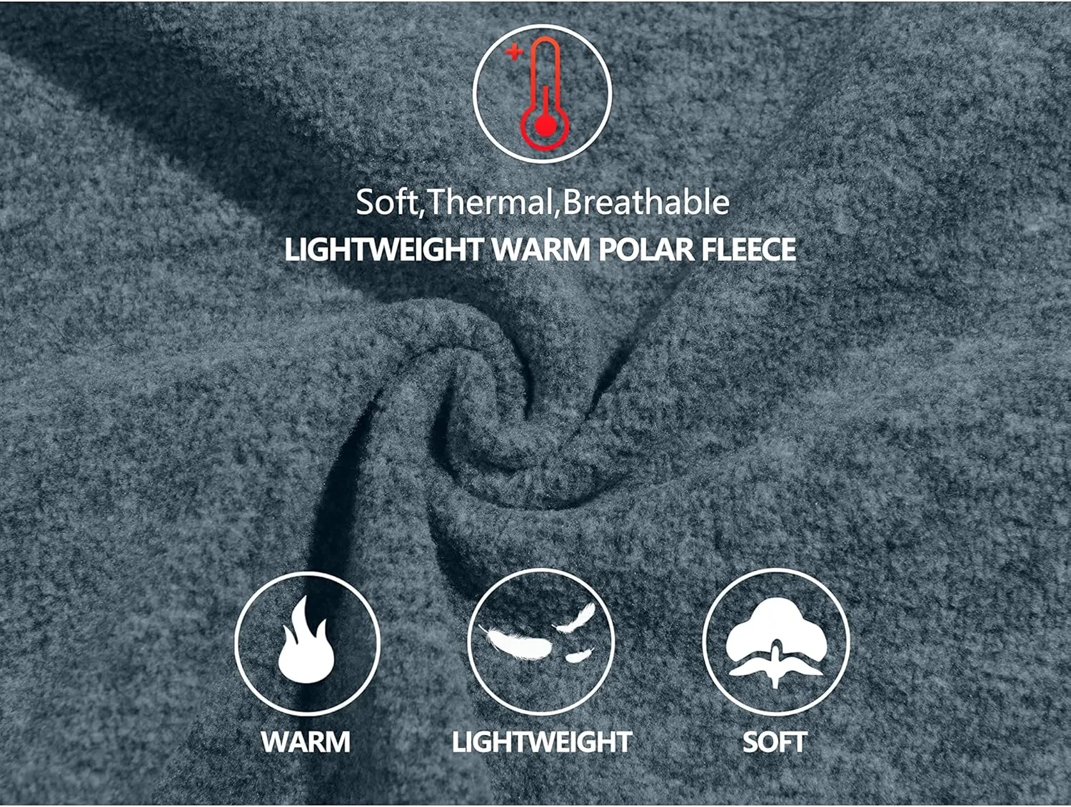 Little Donkey Andy Women's Lightweight Warm Polar Fleece Running Jacket Hooded Full-Zip Thermal Coat Hiking Travel Casual