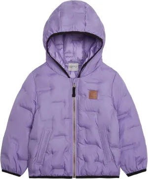 LONDON FOG Girls' Midweight Quilted Puffer Jacket Hooded Coat