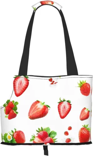 Love bite Printed pet Shoulder Bag, Suitable for Small Dogs and Cats, Shopping and Travel Dual-Purpose Bag