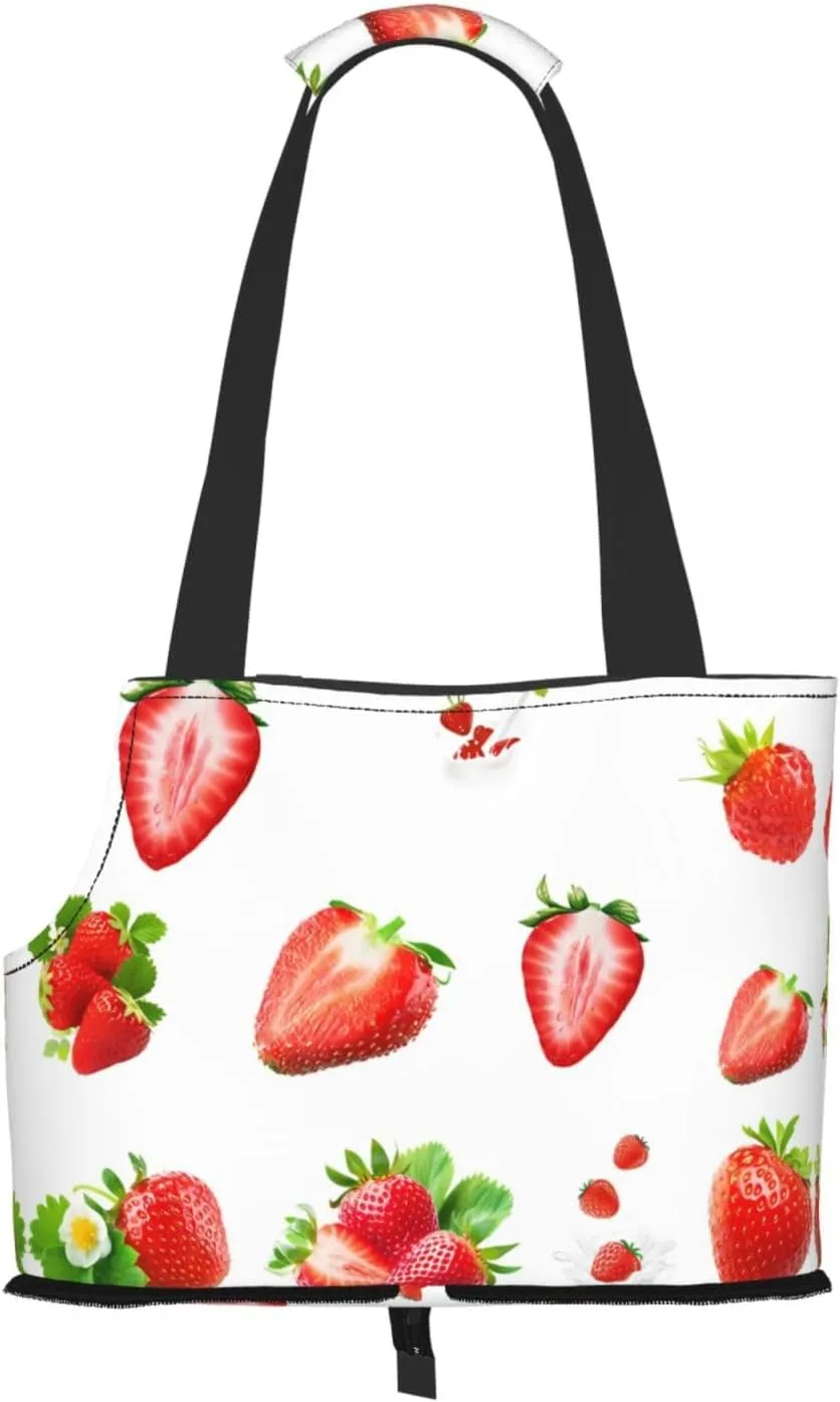 Love bite Printed pet Shoulder Bag, Suitable for Small Dogs and Cats, Shopping and Travel Dual-Purpose Bag