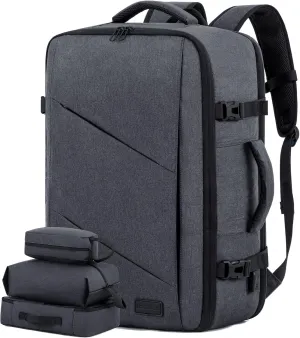 LOVEVOOK Travel Backpack, 40L Extra Large Backpack, Carry on Backpack 17 Inch with USB Port, Water Resistant Business Backpack for Men Women, Dark Grey