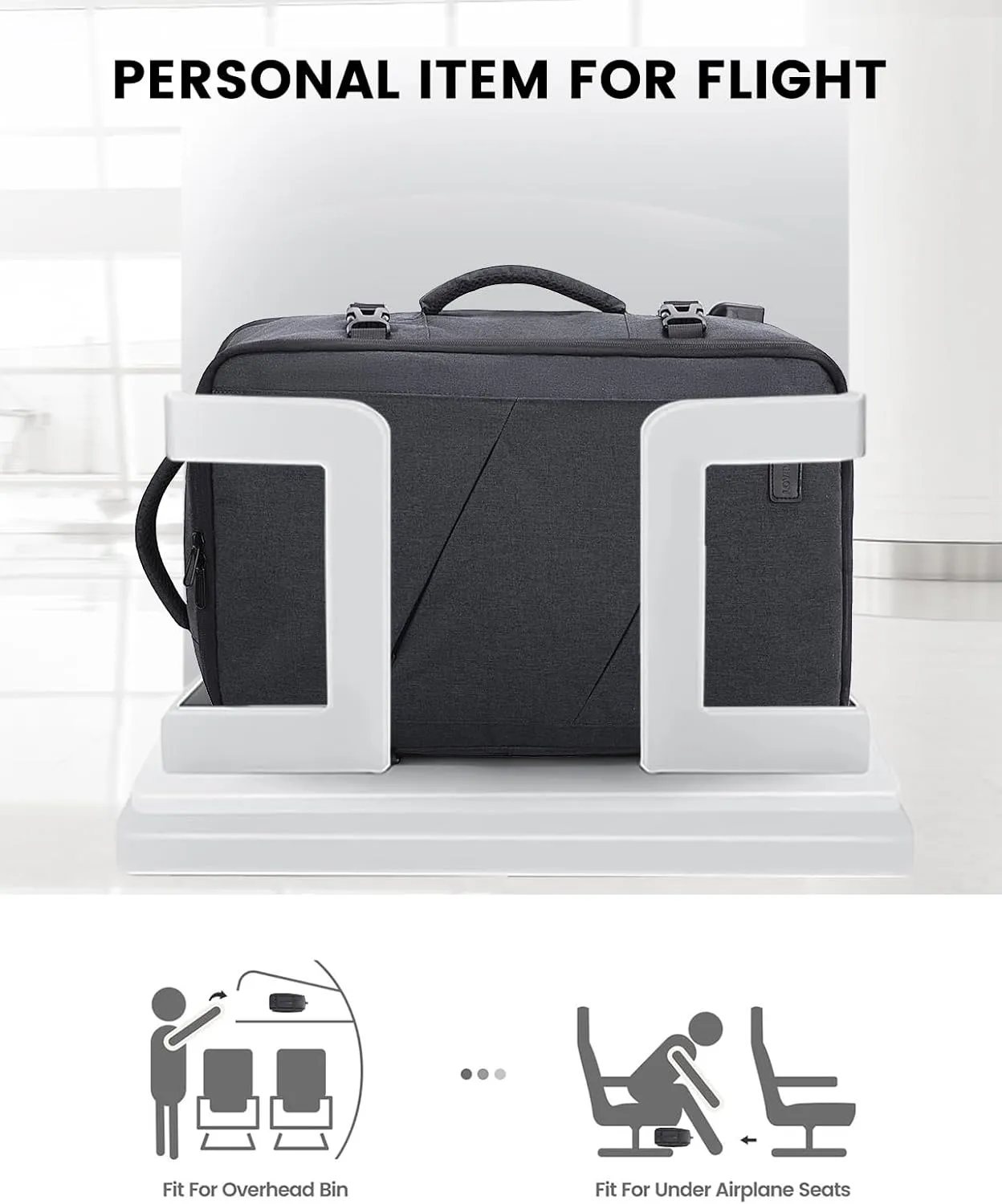 LOVEVOOK Travel Backpack, 40L Extra Large Backpack, Carry on Backpack 17 Inch with USB Port, Water Resistant Business Backpack for Men Women, Dark Grey