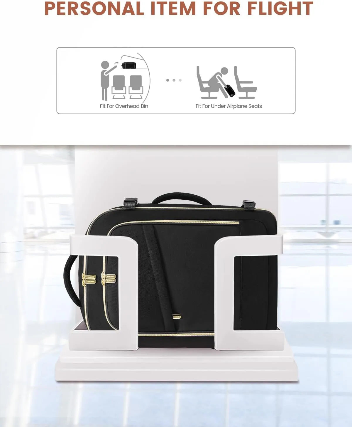 LOVEVOOK Travel Backpack for Women, 40L Carry On Backpack for Airplanes, Personal Item Bag for Airlines Fits 17 inch Laptop,TSA Approved Luggage with 3 Packing Cubes,Waterproof Weekender Gym back pack