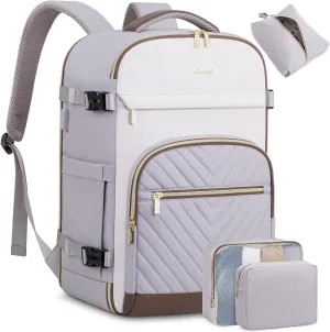 LOVEVOOK Travel Backpack for Women,40L Carry On Backpack for Airplanes,17.3 Inch Laptop Personal Item Travel Bag