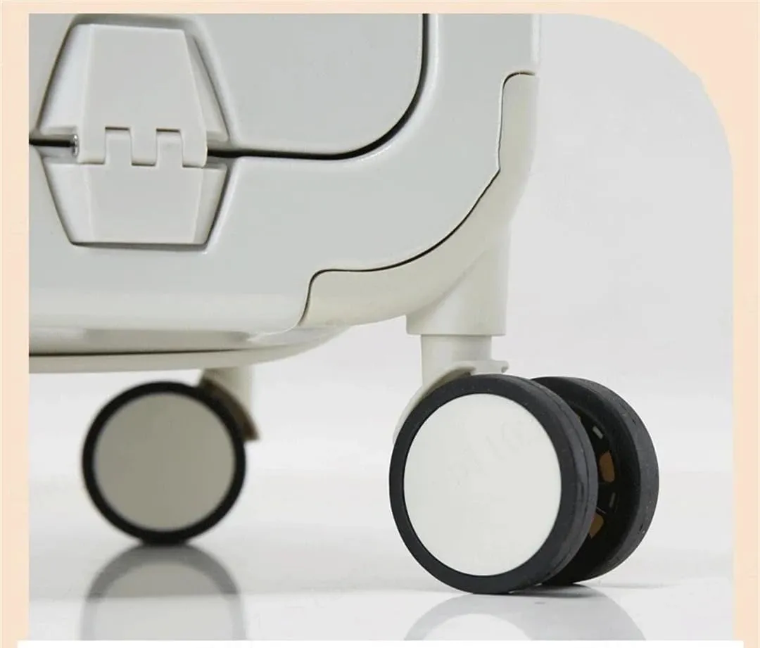 Luggage Bag Front Opening Luggage Suitcase Spinning Luggage Suitcase Unisex with Wheeled Password, Aluminum Frame, 26