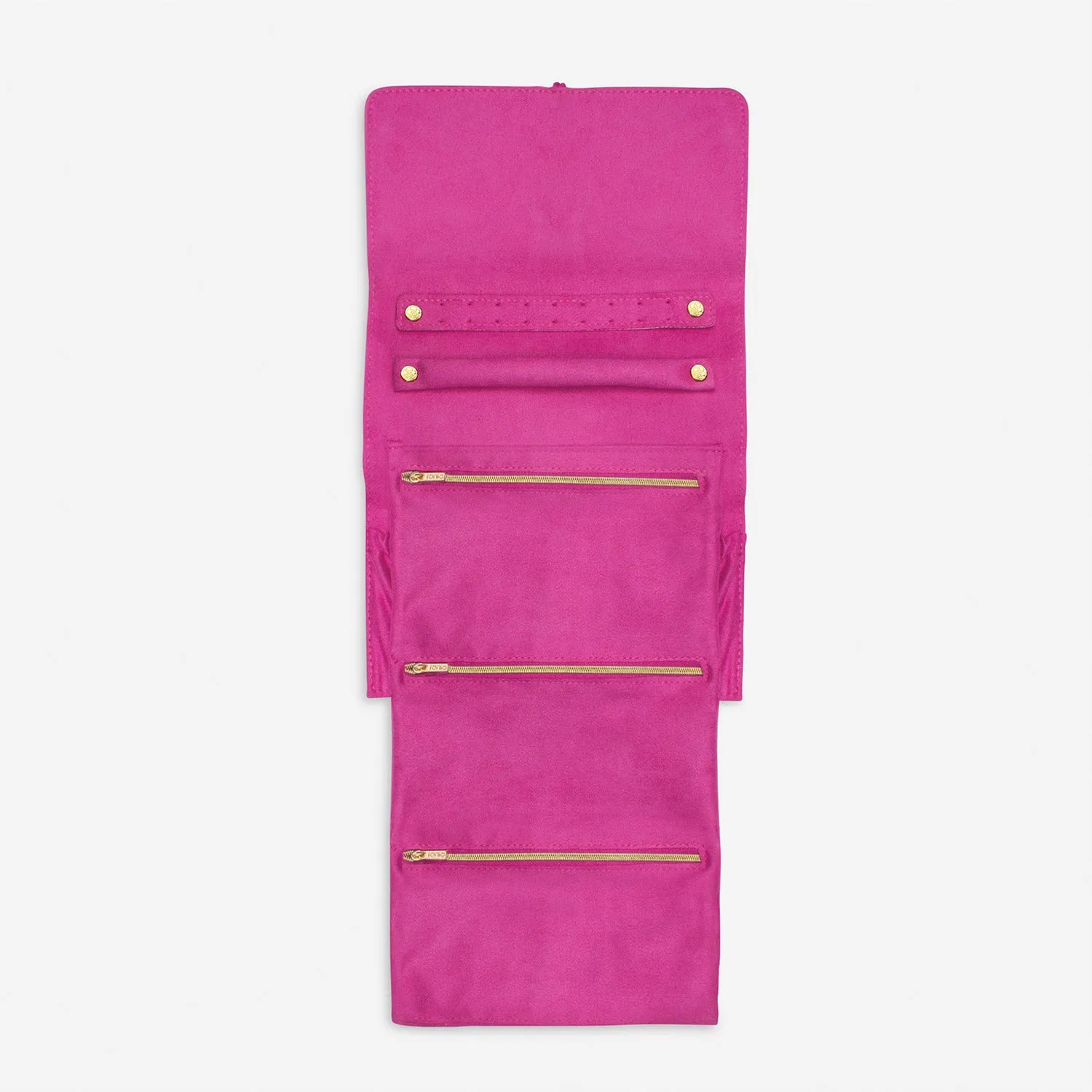 LUXE VELVET JEWELLERY WRAP BERRY