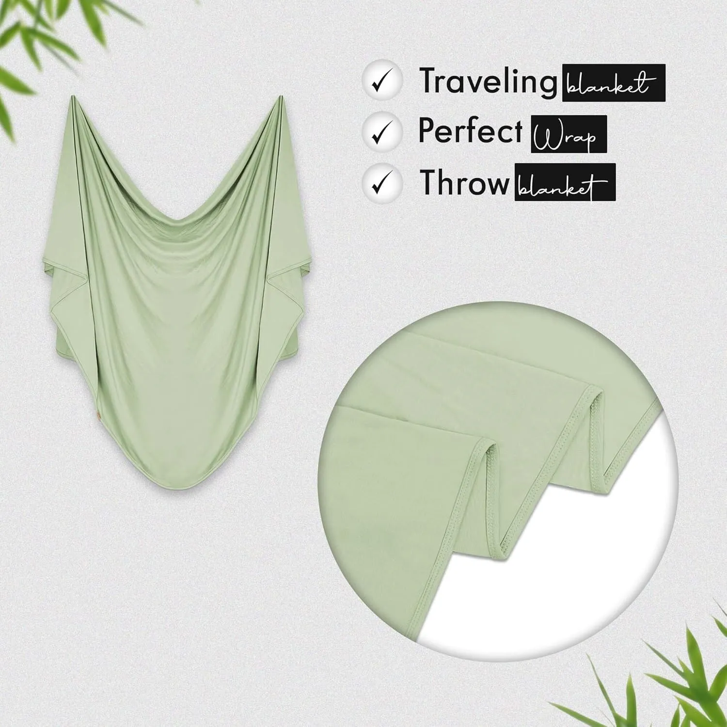 Luxury Cooling Travel Blanket - Stretchy, Lightweight Soft & Breathable Shawl Wraps for Women