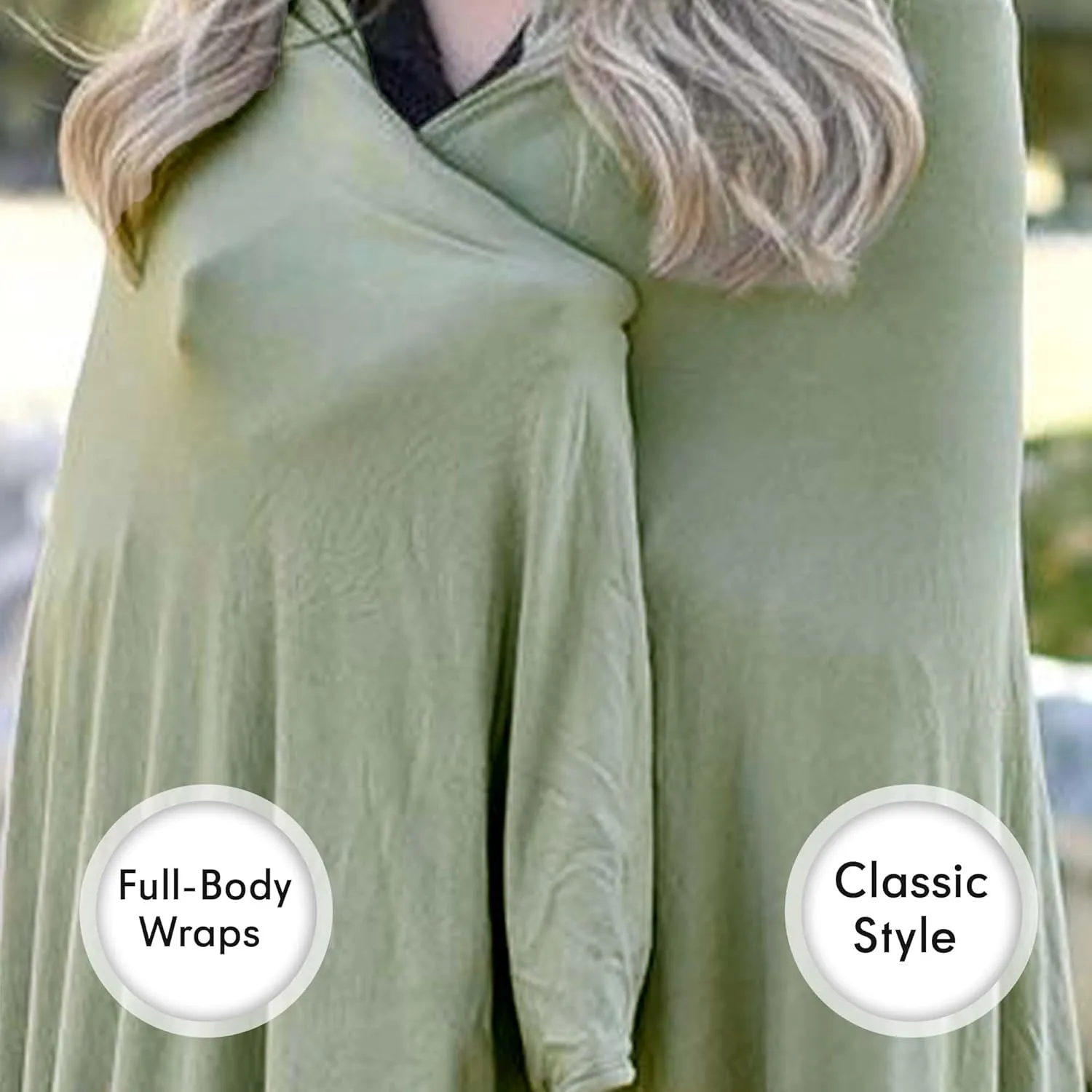 Luxury Cooling Travel Blanket - Stretchy, Lightweight Soft & Breathable Shawl Wraps for Women
