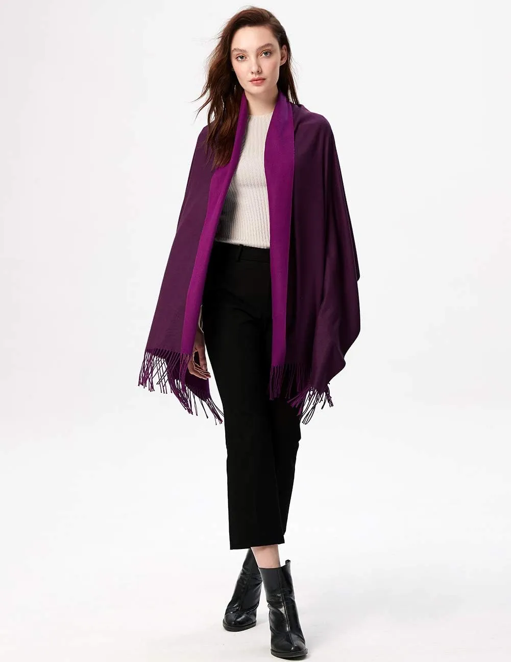 maamgic Women's Scarf Pashmina Shawls and Wraps for Evening Dresses Travel Office Winter Wedding Large Scarves