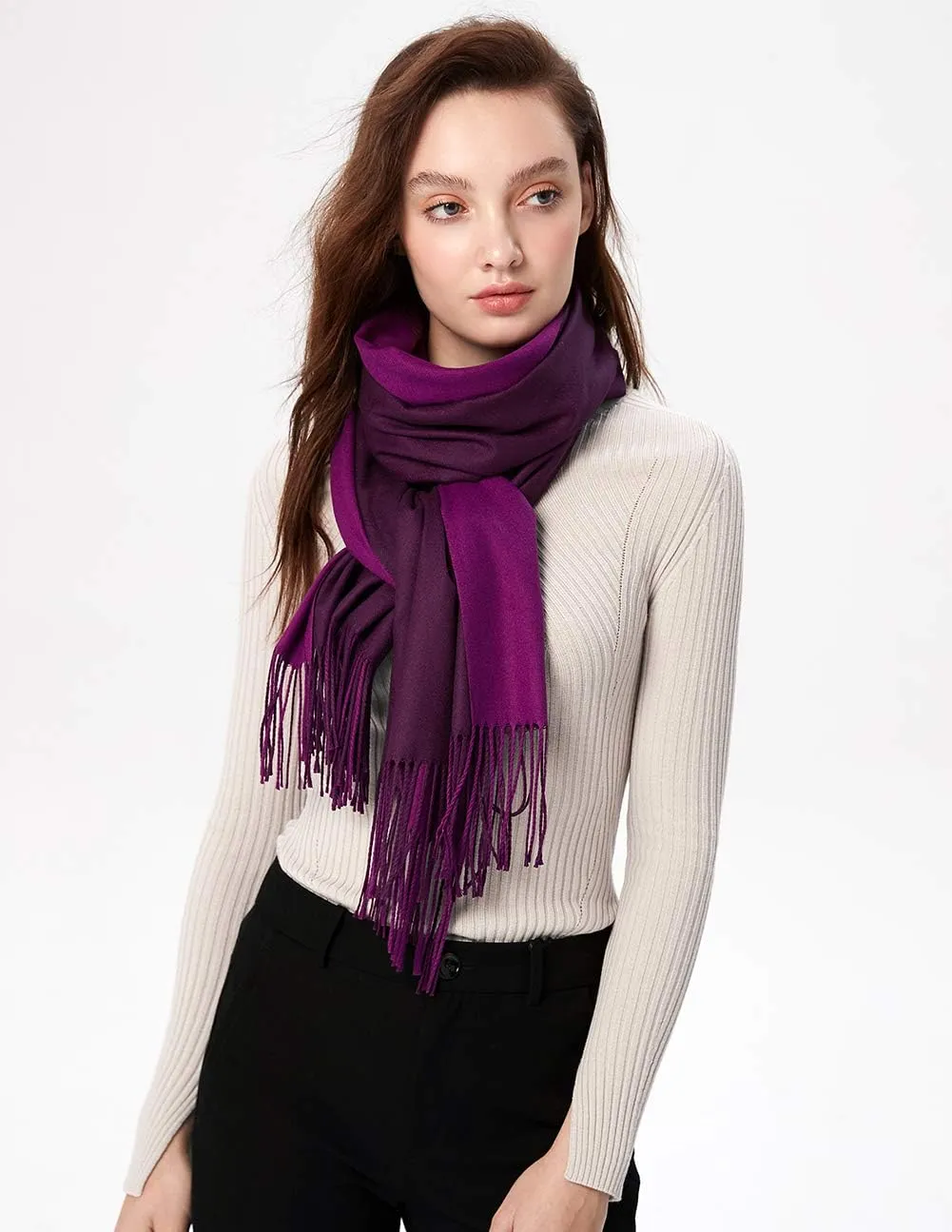 maamgic Women's Scarf Pashmina Shawls and Wraps for Evening Dresses Travel Office Winter Wedding Large Scarves