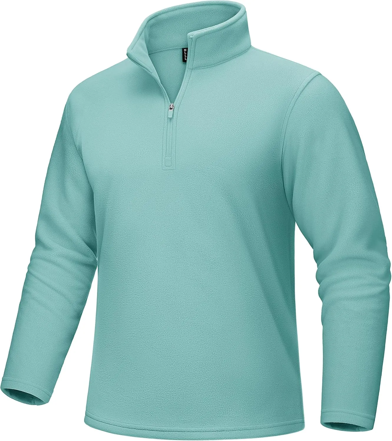 MAGCOMSEN Men's Quarter-Zip Pullover Polar Fleece Sweatshirt Stand Collar Long Sleeve Shirt for Men Thermal Winter Fall