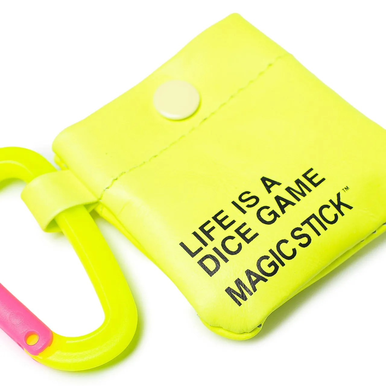 magic stick travel chinkoro pouch with dice (volt yellow)