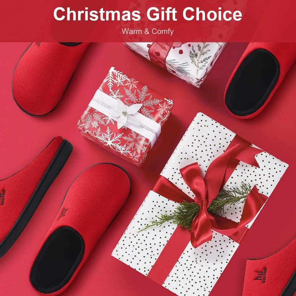 MAIITRIP Men's Cozy Memory Foam House Slippers Non Slip (Size:7-17)