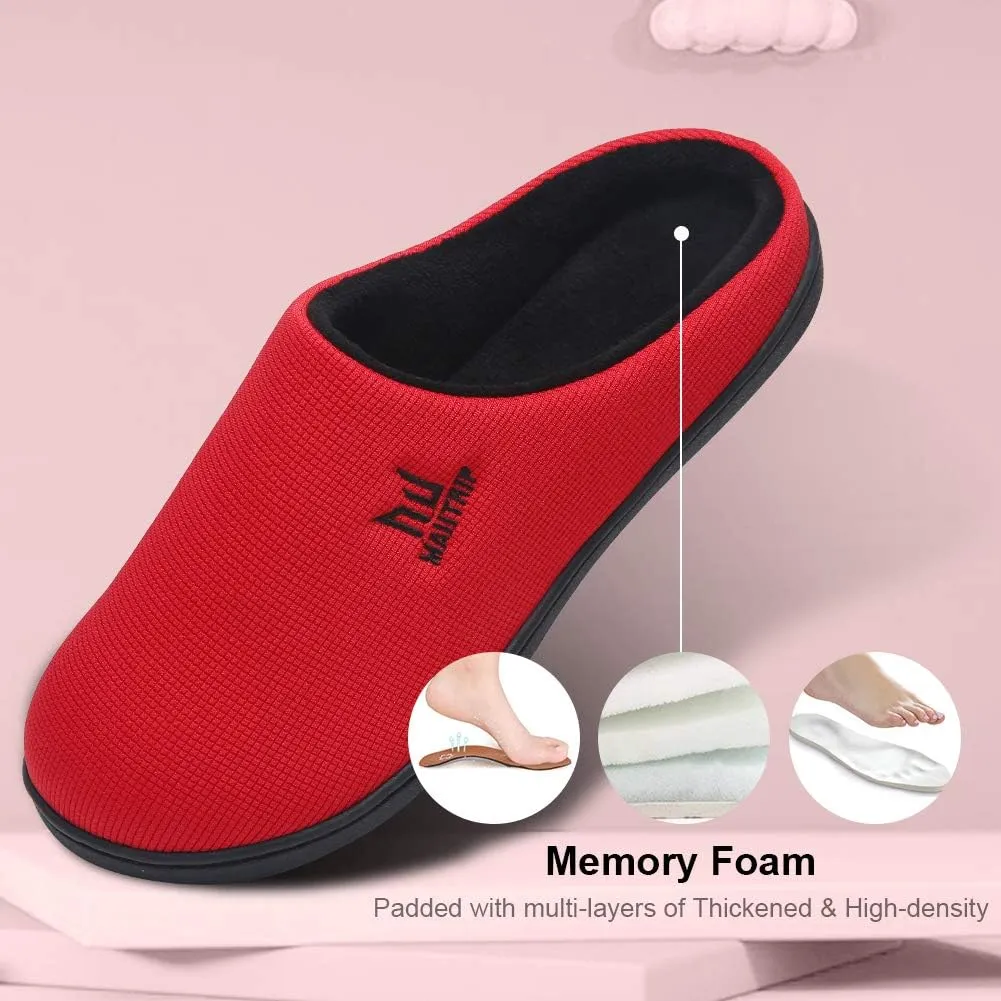 MAIITRIP Men's Cozy Memory Foam House Slippers Non Slip (Size:7-17)